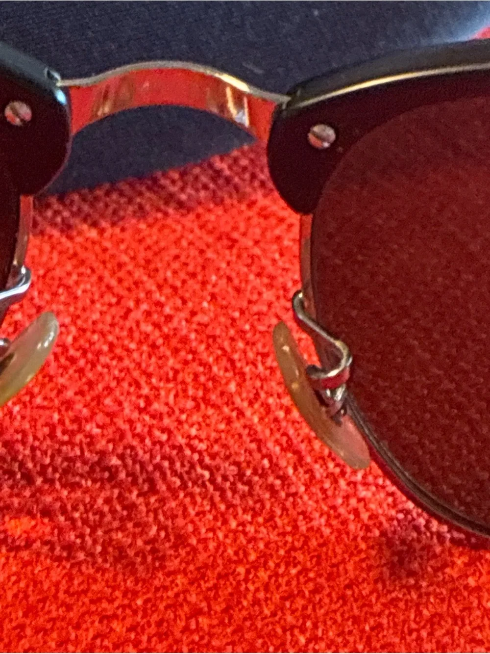 Ray-Ban Clubmaster Metal Matte Black/Blue Sunglasses RB3016